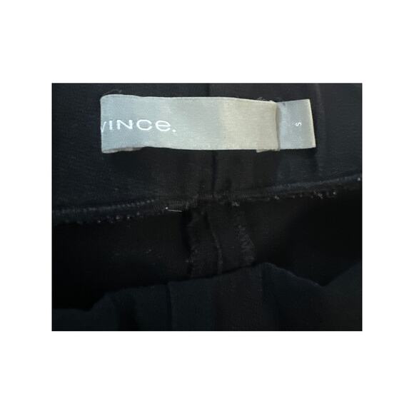 Women S Vince Black Crop Flare Pants Ponte Stretch Pull-On Elastic Waist - Picture 6 of 6